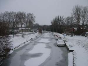 Garonne Canal from the Bridge at Buzet - February 2012