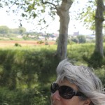 Sara heads for a re-encounter with the Capestang Bridge. All turns out well.