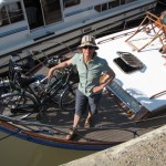 Gillian on Board The Lady at Beziers